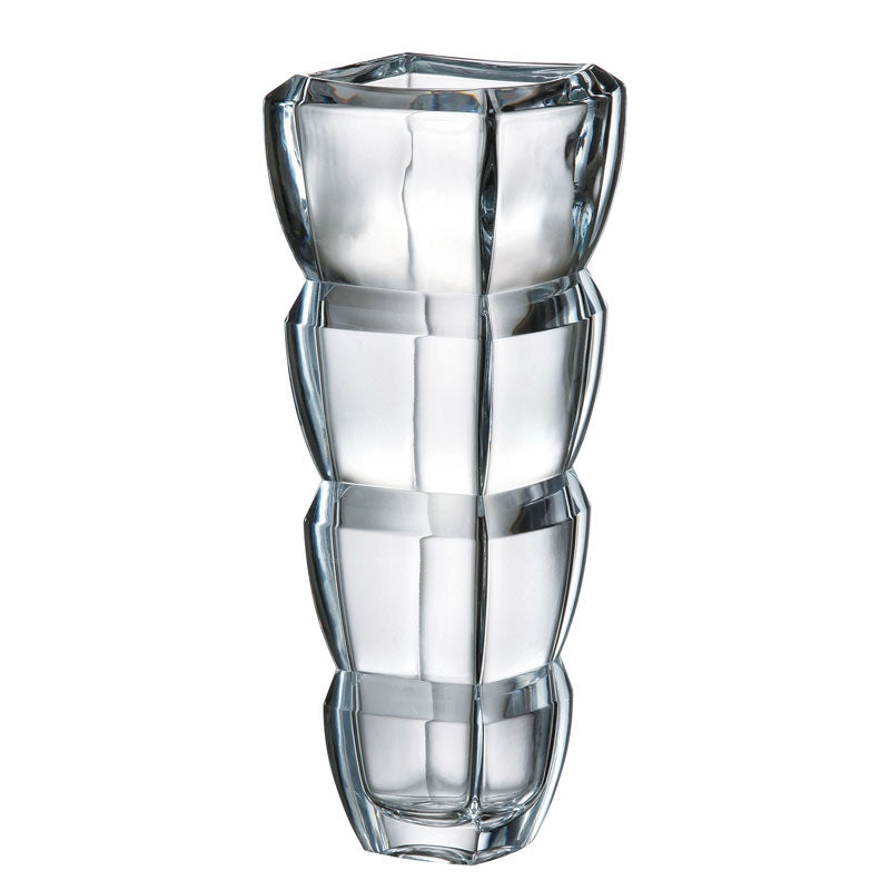 Vaso In Cristallo Segment 34 Cm Bohemia