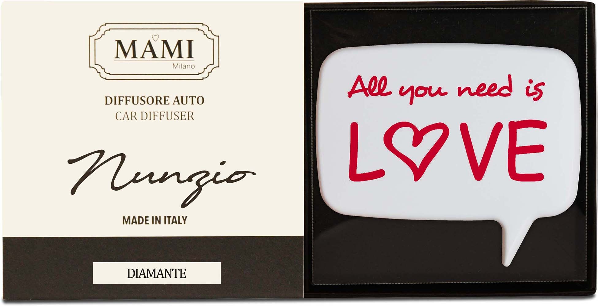 Diffusore auto All you need is love DIAMANTE Mami Milano