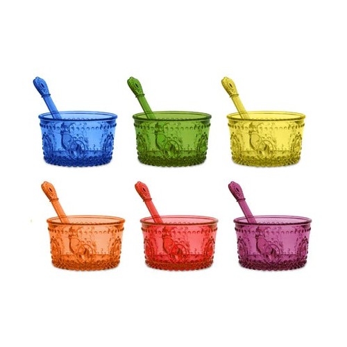 Set 6 Coppette Gelato Colori Assortiti Baci Milano