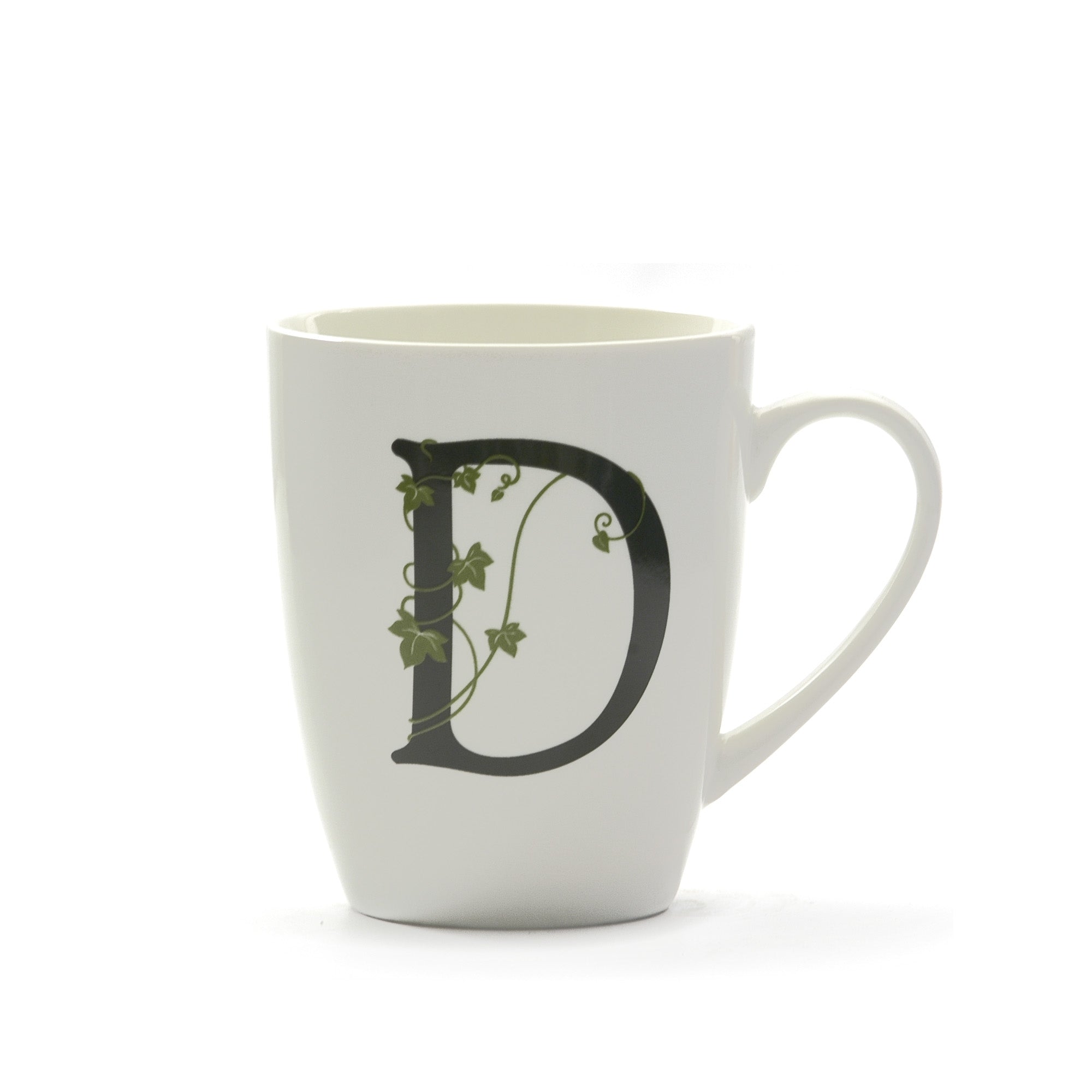 Atupertu Mug Lettera D Cc 380 Gb La Porcellana Bianca La Porcellana Bianca
