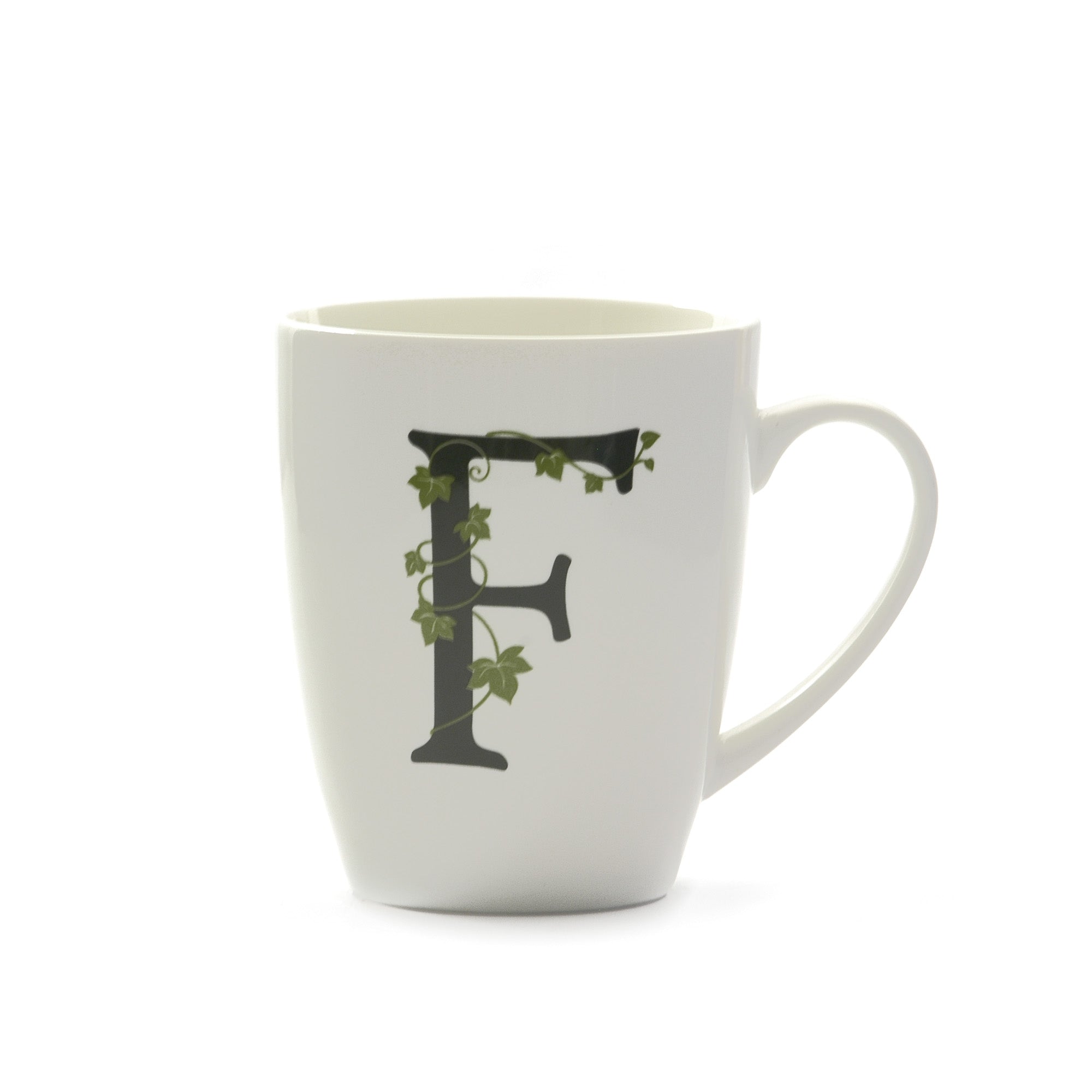 Atupertu Mug Lettera F Cc 380 Gb La Porcellana Bianca La Porcellana Bianca
