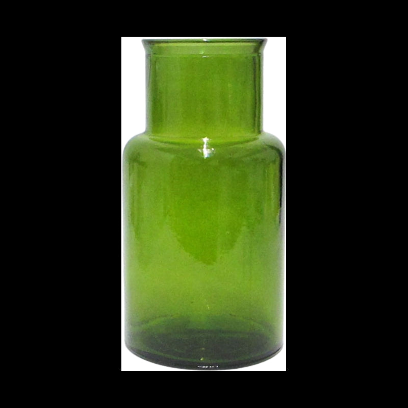 Vaso In Vetro Verde Cm 28 Gilde