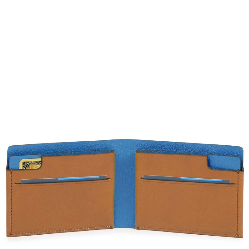 Portafoglio Uomo Pocket In Pelle, Carte Di Credito Piquadro