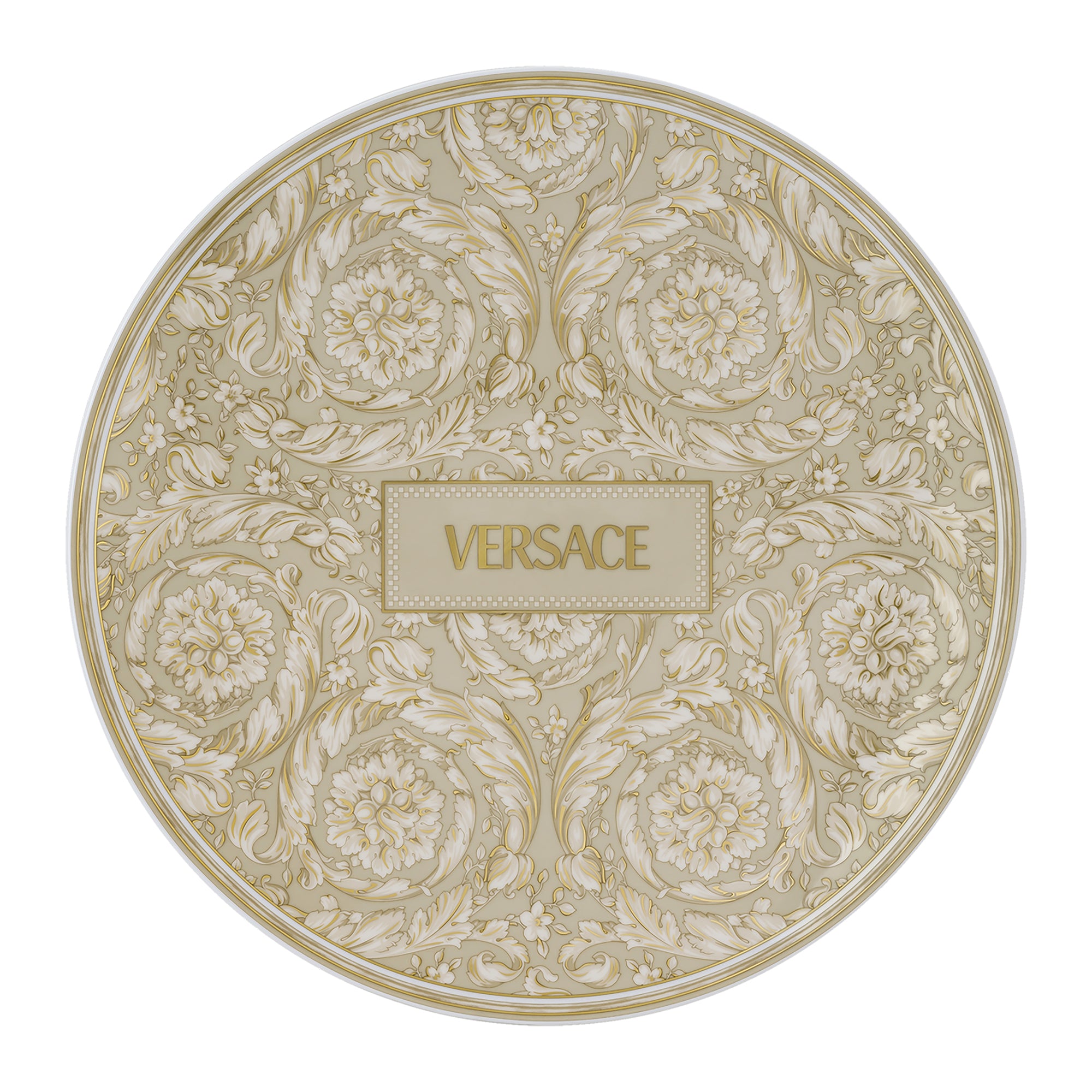 Barocco Beige Piatto piano 33 cm Versace Versace