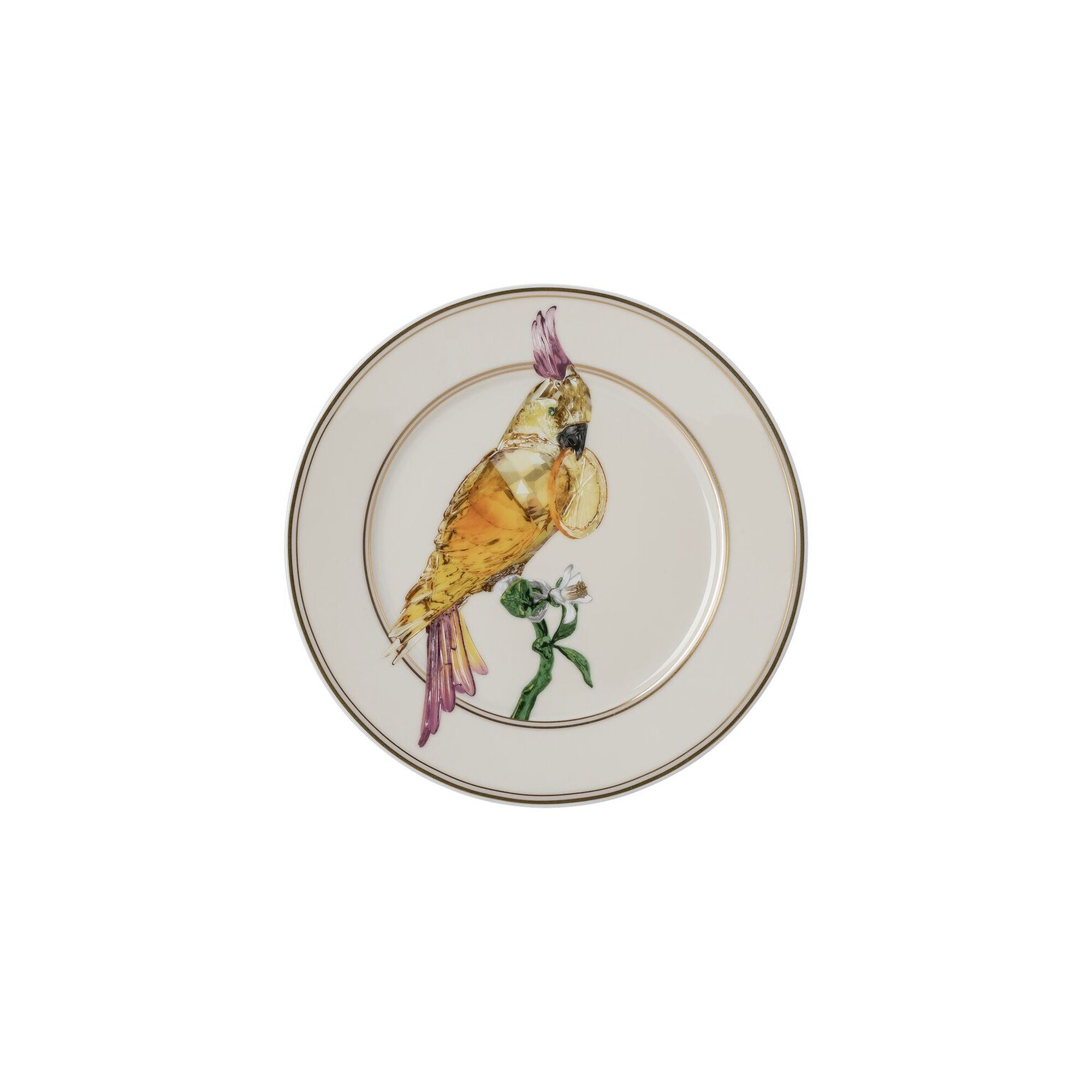 Piatto cm 18 Cockatoo Swarovski Swarovski