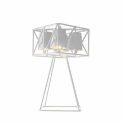 Lampada metallo da tavolo con 4 lampade multilamp seletti