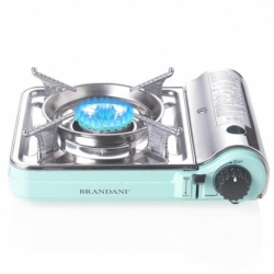 Brandani - fornello portatile acqua marina inox e all con valig p