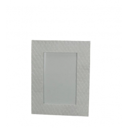 Brandani - portafoto petalo bianco poliresina int.10x15