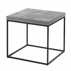 Tavolino quadrato - grigio cemento 1j100 l'oca nera