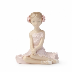 Ballerina fiorella porcellana12cm rosa hervit