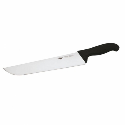 coltello francese cm 30 manico nero coltelleria serie tranciata Paderno