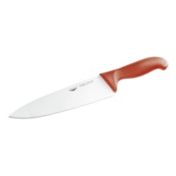 coltello cucina cm 26 manico rosso coltelleria serie tranciata Paderno