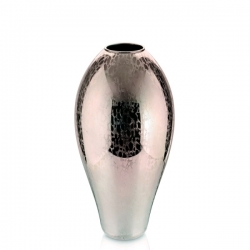 Glamour vaso h- 38 cm- decoro cipria specchiato ivv