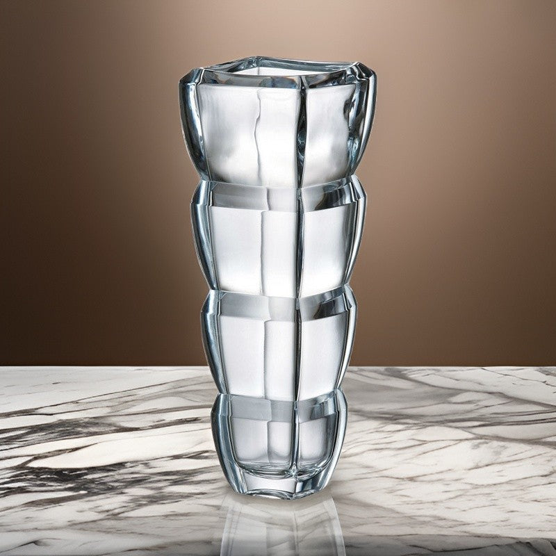 Vaso In Cristallo Segment 34 Cm Bohemia