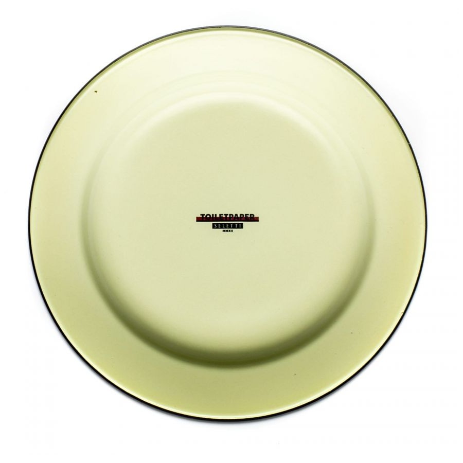 Piatto In Metallo Smaltato Toiletpaper - Sturalavandino Seletti