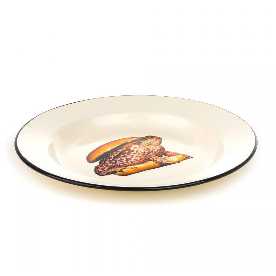 Piatto In Metallo Smaltato Toiletpaper - Rospo Seletti