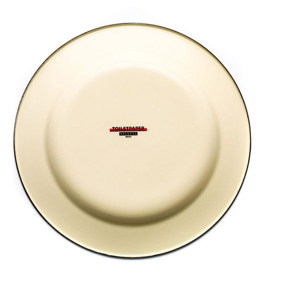 Piatto In Metallo Smaltato Toiletpaper - Rospo Seletti