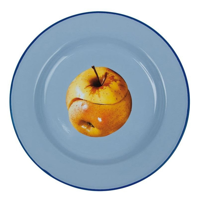 Piatto In Metallo Smaltato Toiletpaper - Mela Seletti