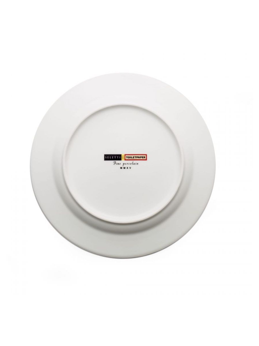 Piatto In Porcellana Toiletpaper Â Cm.27 - Rospo Seletti