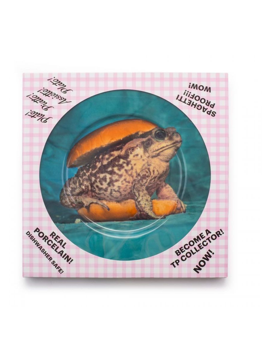 Piatto In Porcellana Toiletpaper Â Cm.27 - Rospo Seletti