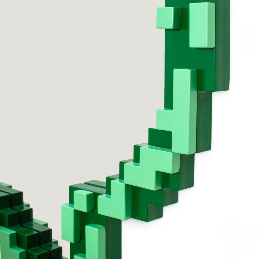 Specchio Pixel Mirror Con Cornice In Mdf - Message Seletti