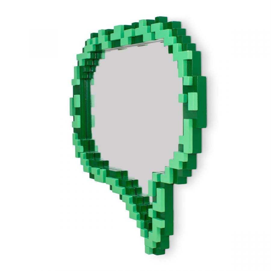 Specchio Pixel Mirror Con Cornice In Mdf - Message Seletti