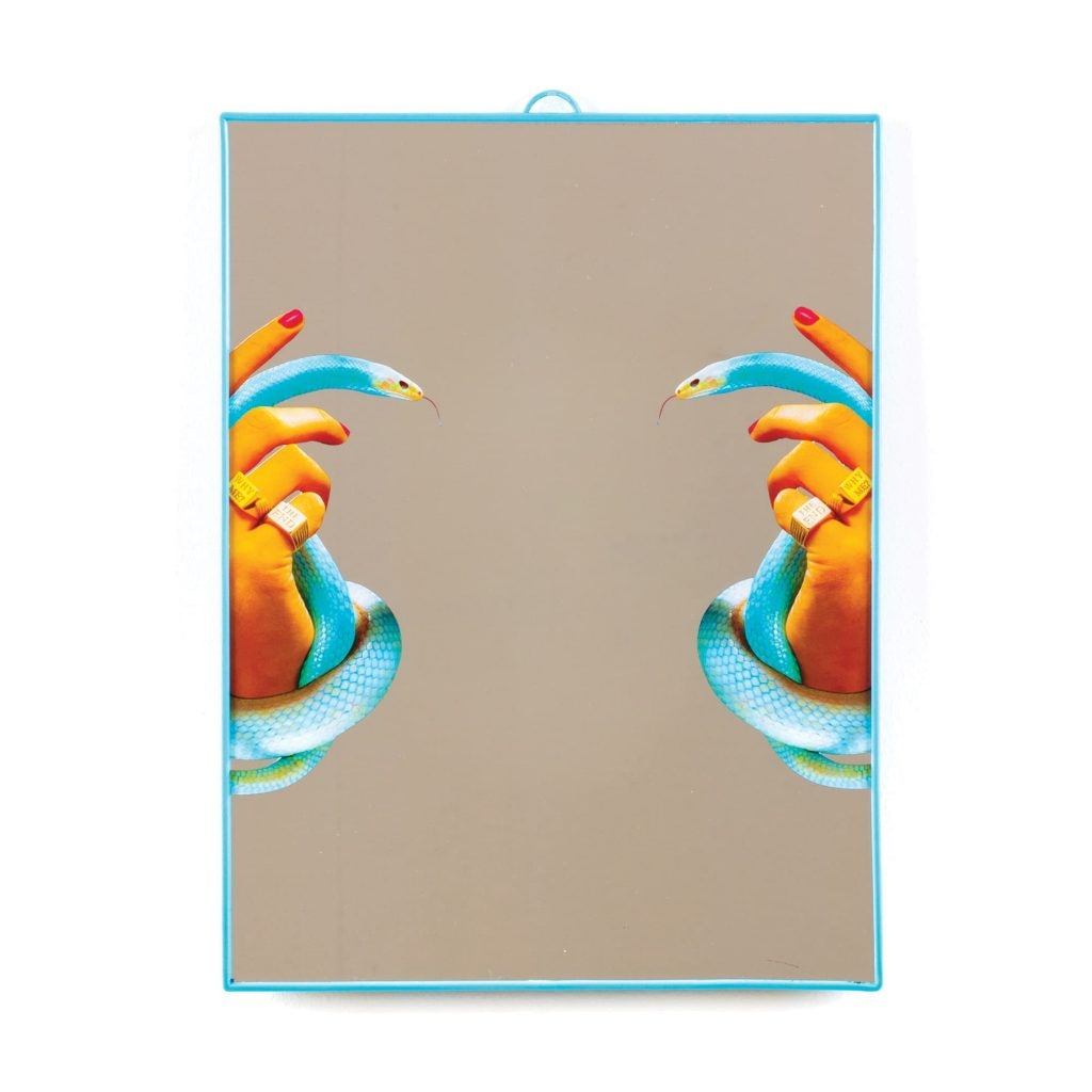 Specchio Toiletpaper Cm.30X40 - Hands With Snakes Seletti