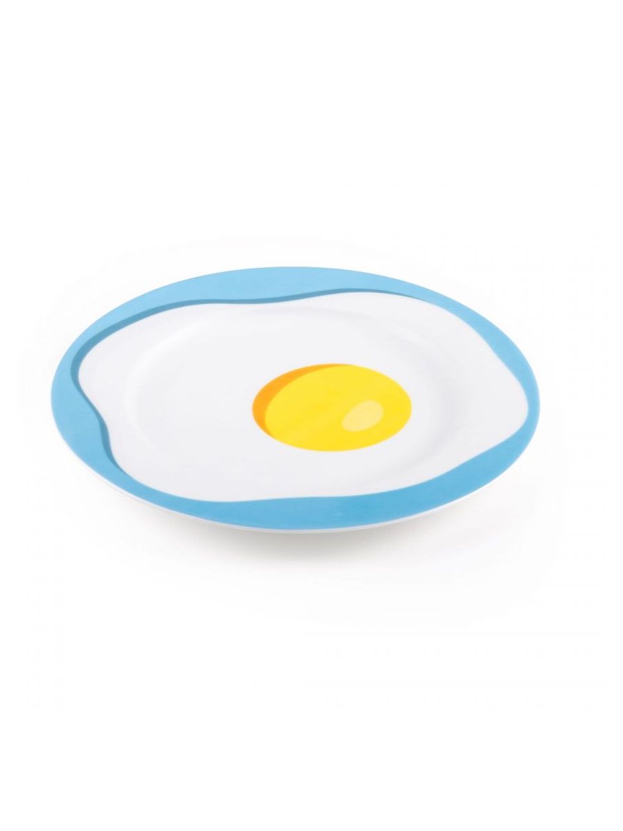 Piatto In Porcellana Studio Job-Blow Â Cm.27 - Egg Seletti