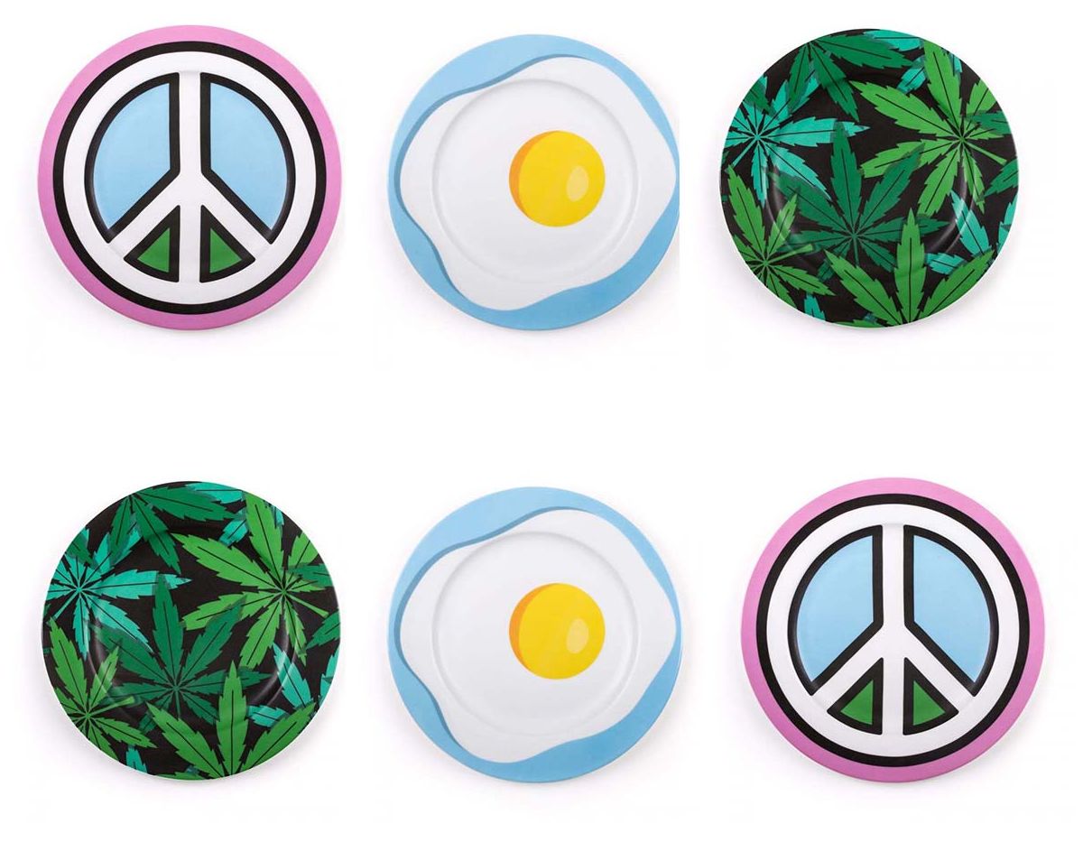 Piatto In Porcellana Studio Job-Blow Â Cm.27 - Egg Seletti