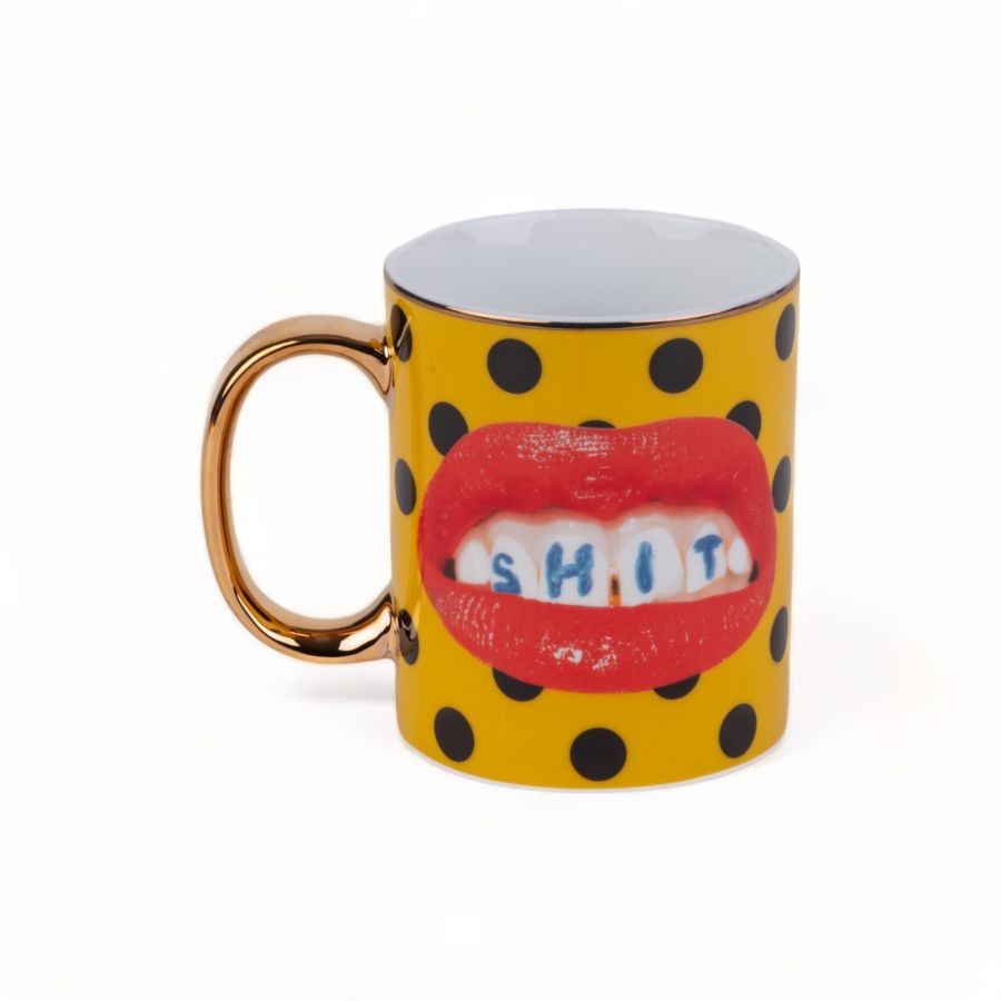 Tazza In Porcellana Toiletpaper Home - Shit Seletti