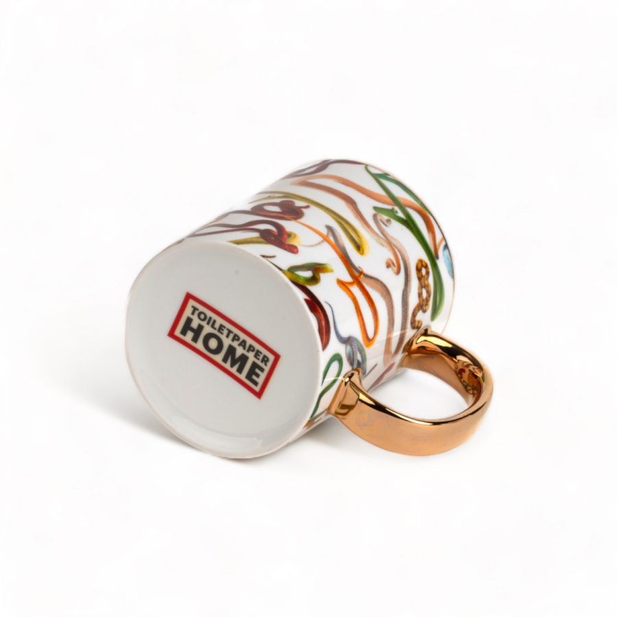 Tazza In Porcellana Toiletpaper Home - Snakes Seletti