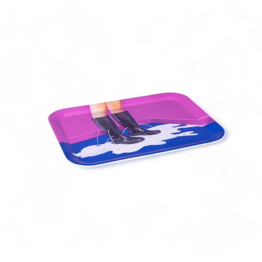 Vassoio In Melamina Toiletpaper - Milky Boots Seletti