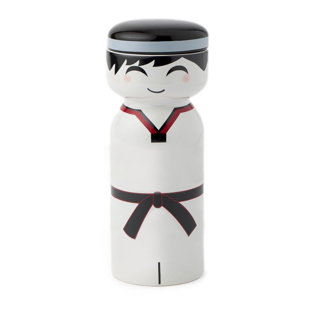 Vaso Fiori Gres Samurai C/Cop.Dia.9X26Cm Hervit Hervit