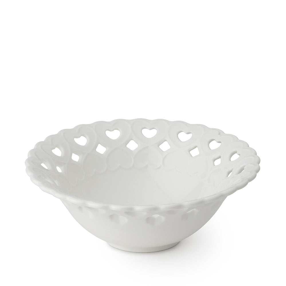 Ciotola Porcellana Traf.Cuori Dia.15Cm Hervit Hervit