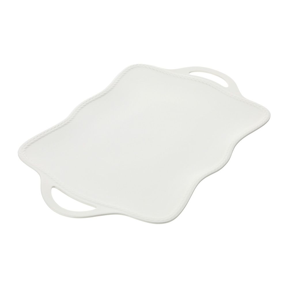 Vassoio Porcellana Alloro 48X30Cm Hervit Hervit
