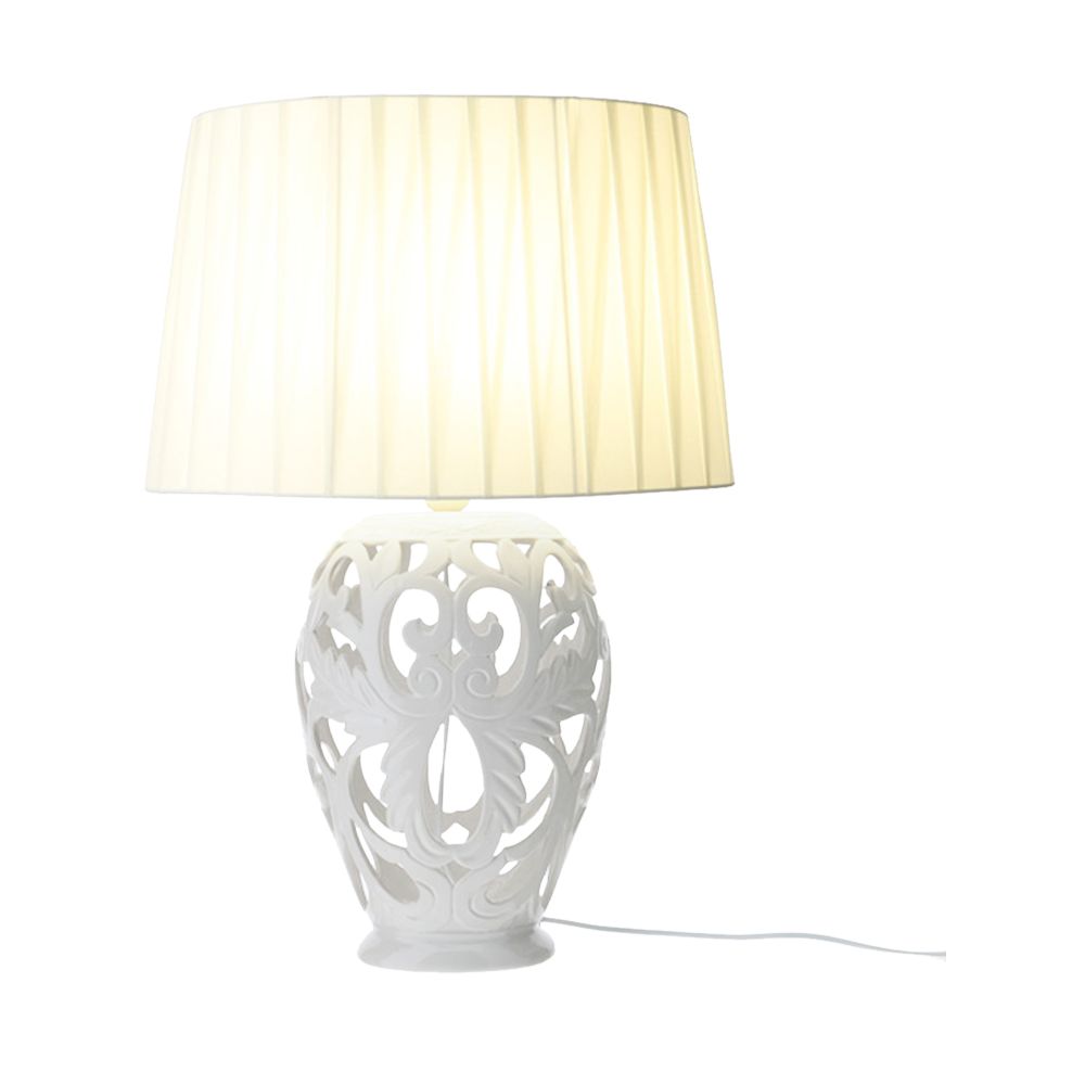 Lampada Barocca Ovale Porc.Traf.48Cm(H) Hervit