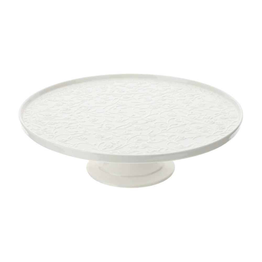 Alzata Porc.Rilievo Roselline Dia.33X10C Hervit Hervit