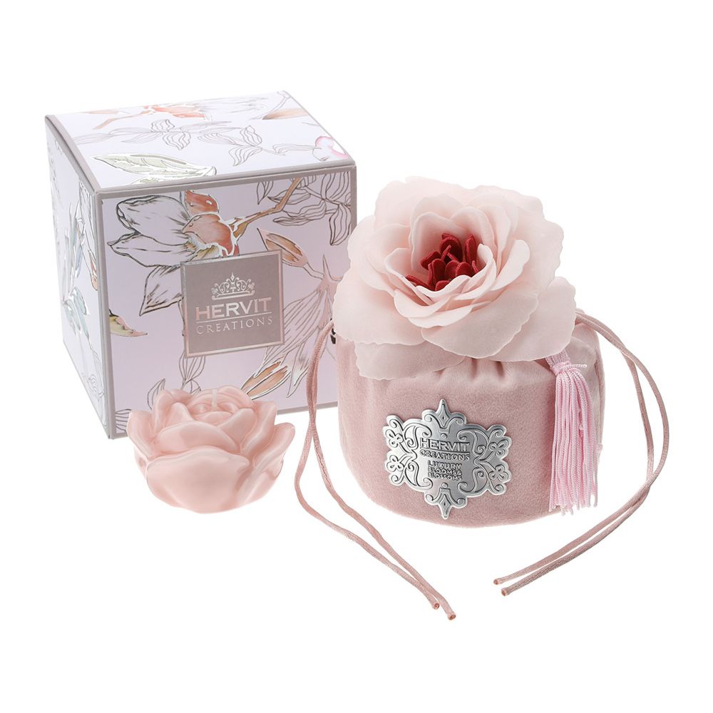 Secchiello Velluto Malva Dia.10X10,5Cm Hervit Hervit