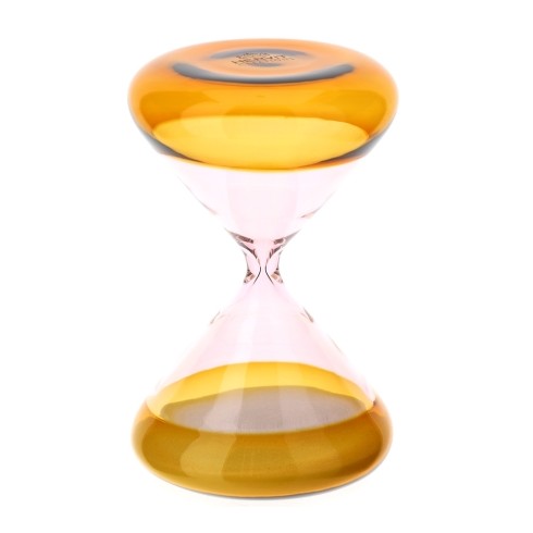 Clessidra Vetro Ambra/Rosa Dia.9Xh14Cm Hervit