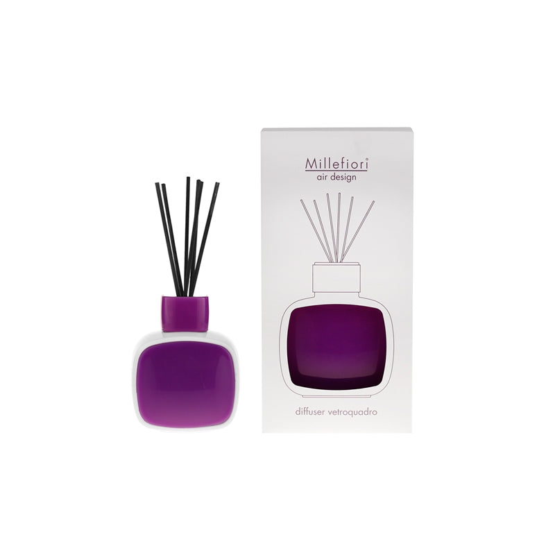Diffusore Vetroquadro Bianco/Viola Millefiori Millefiori