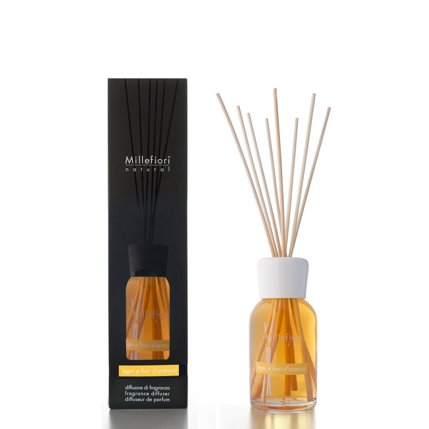 Diffusore A Bastoncini Legni & Fiori D`Arancio 250 Ml Millefiori Millefiori