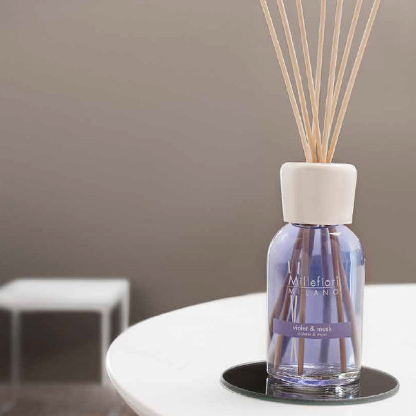 Diffusore A Bastoncini Millefiori Milano 250 Ml Violet & Musk Millefiori Milano Millefiori