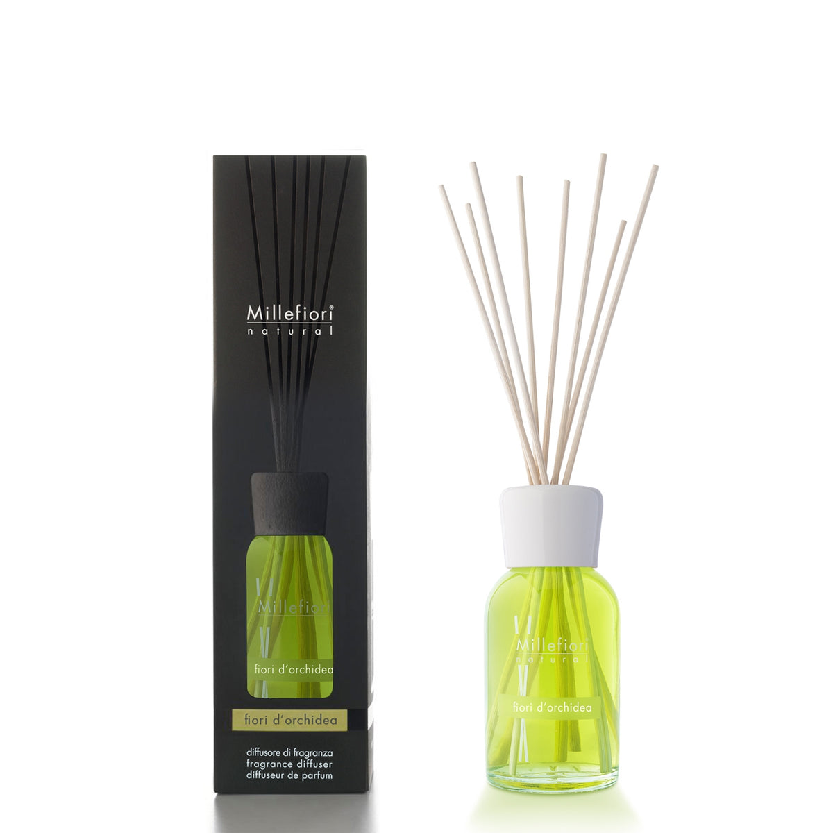 Diffusore A Bastoncini Fiori D`Orchidea 100 Ml Millefiori Millefiori
