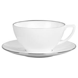 Sei Tazze The Con Piattino Jasper Conran Platinum Wedgewood