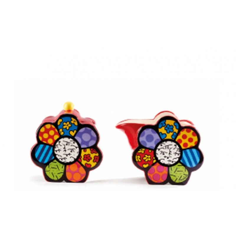Lattiera E Zuccheriera Flower (0" Romero Britto