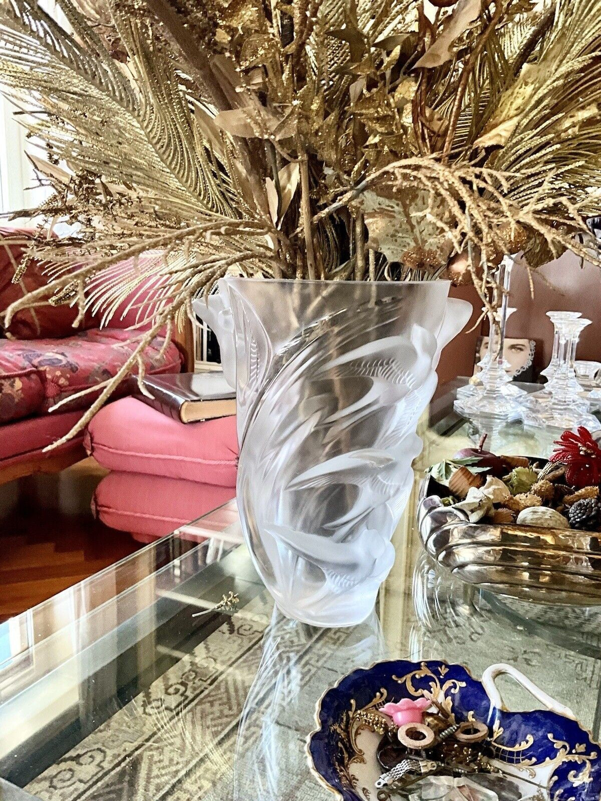 Martinets Vaso In Cristallo Lalique