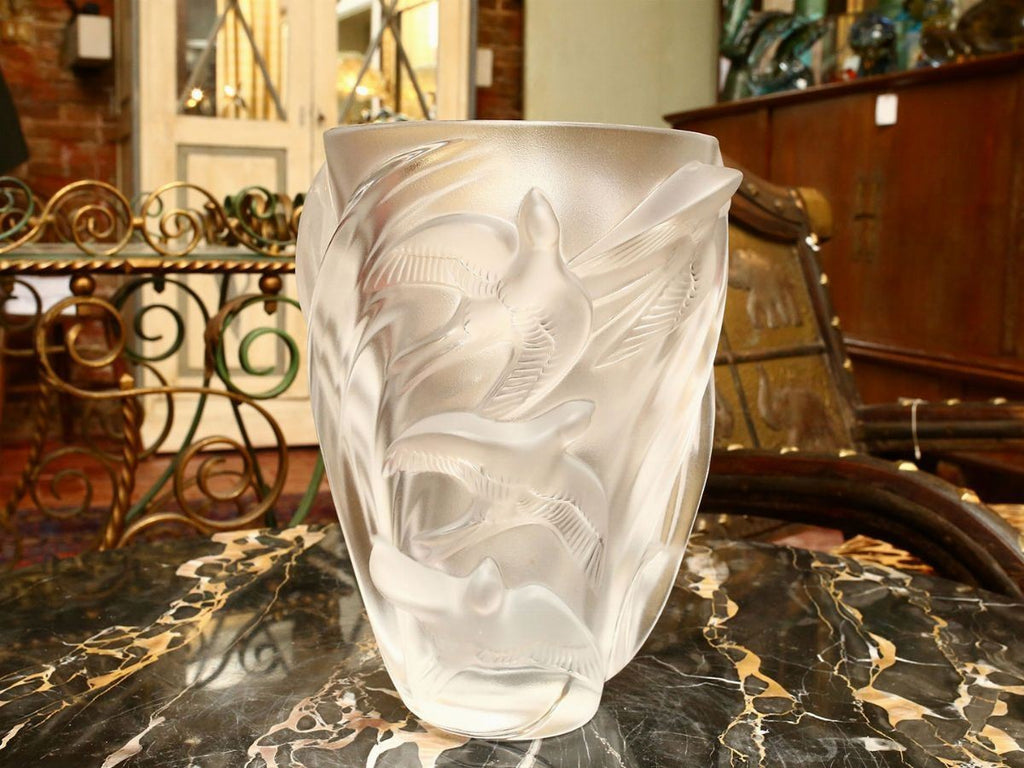 Martinets Vaso In Cristallo Lalique