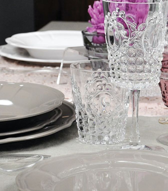6 Bicchieri Acqua baroque & Rock Baci Milano