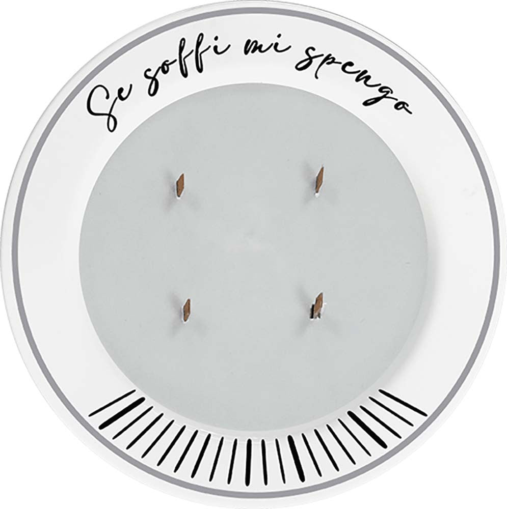Piatto del buon profumo Se soffi mi spengo Bacche Scarlatte Mami Milano
