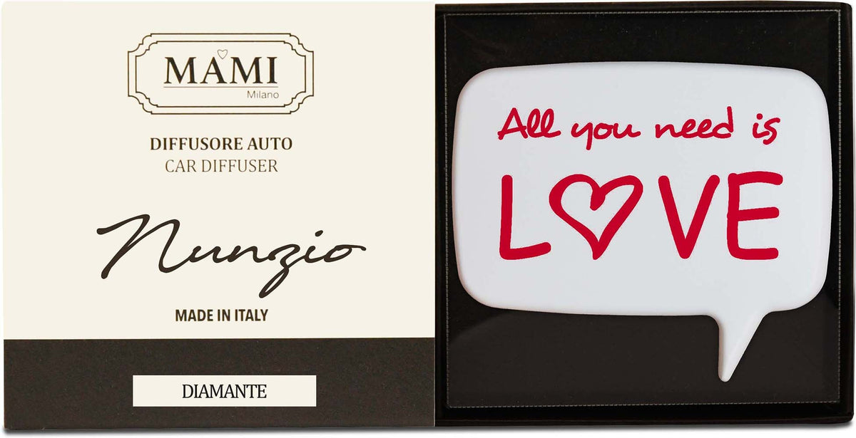 Diffusore auto All you need is love DIAMANTE Mami Milano